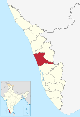Kaart van Thrissur