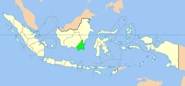 Lokasi Kalimantan Selatan di Indonesia