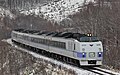 A KiHa 183 series four-car train on an Okhotsk service in 2009