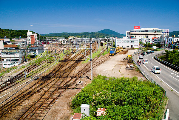 Fukuchiyama branch office of JR West on Toyooka.