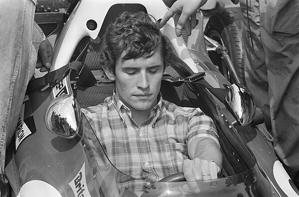 Jacky Ickx (pictured during the race weekend) took the race win, pole position and fastest lap.