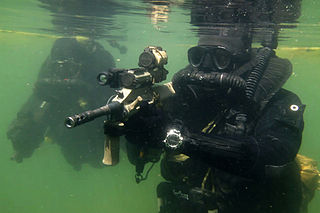 Als Kampfschwimmer bezeichnet 