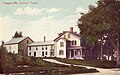 The main building, its rear wing, and barn in 1915