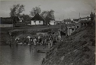 Село Озерна на річці Восушці у 1915 році