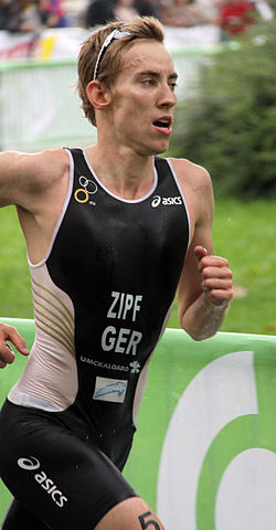 Jonathan Zipf beim Großen Finale der ITU-Weltmeisterschaftsserie in Budapest, 2010