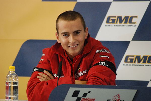 Jorge Lorenzo (pictured in 2007) became the 250cc World Champion