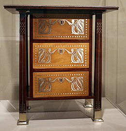 Cabinet for photographs by Josef Hoffmann (circa 1902)