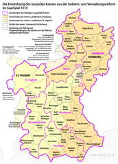 Entstehung des Saarpfalz-Kreises im Rahmen der Gebietsreform 1974