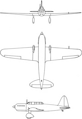 vue en plan de l’avion