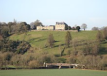 The rear of Kelston Park, from across the River Avon Kelston Park, from across valley.jpg
