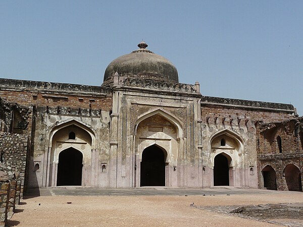 Khairul Manazil, a mosque opposite Purana Qila, Delhi, built by Maham Anga