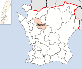 Locatie van Klippan