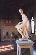 L'Archittectura (Giambologna) with bronze birds in Museo del Bargello 1992.jpg