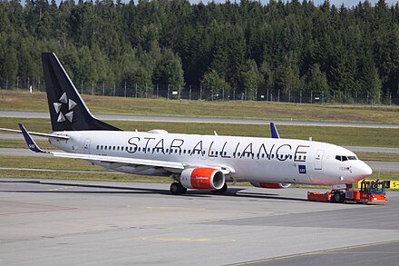 LN-RRL Boeing 737WL SAS Scandinavian Airlines In Star Alliance Colours (9533297806).jpg
