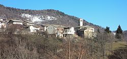 A view of La Ruata, frazione of Pramollo