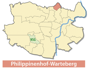 Location of Philippinenhof-Warteberg in Kassel