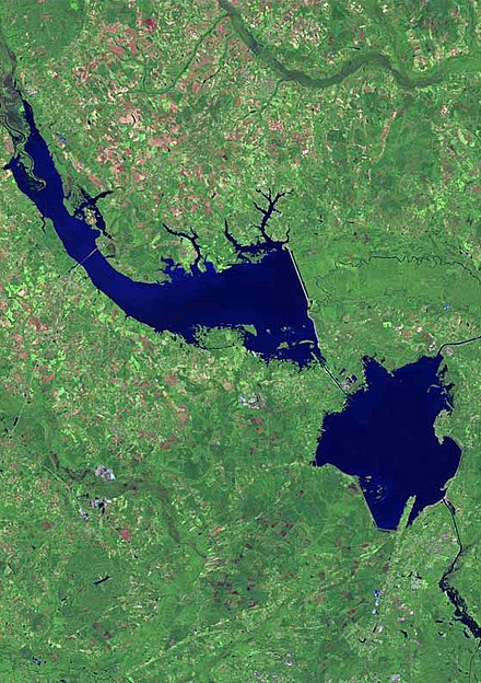 Le lac Marion en Caroline du Sud.