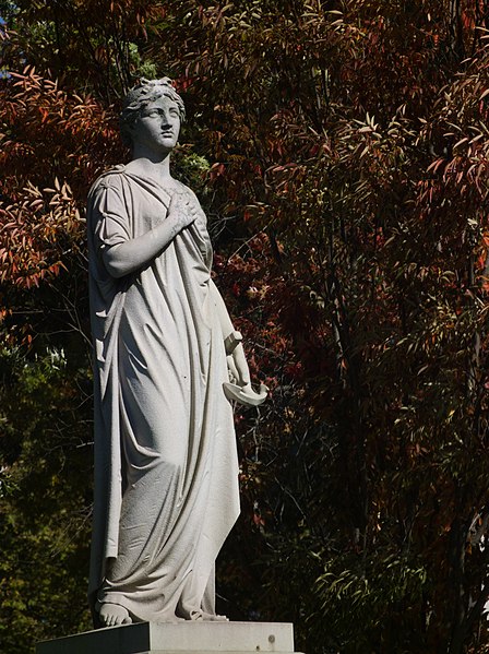 File:Laughlin monument, Allegheny Cemetery, 2022-10-09, statue of Hope 01.jpg