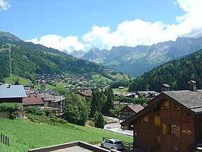 Målbyen Le Grand-Bornand.