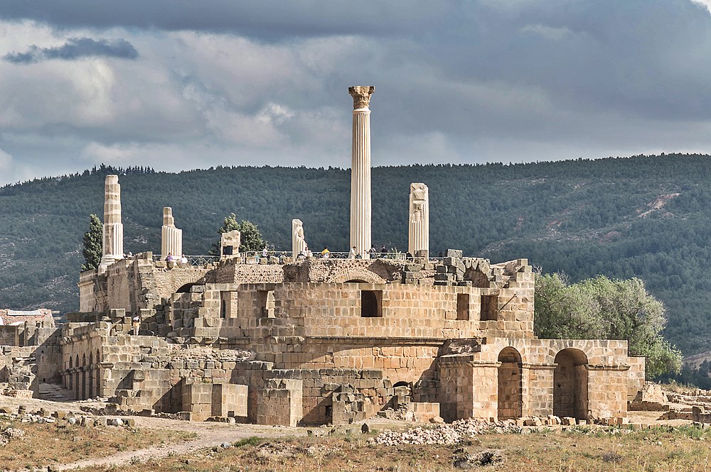 Le temple romain historique d'Oudhna