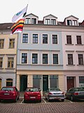 Residential house in closed development, side wing in the courtyard and rear building