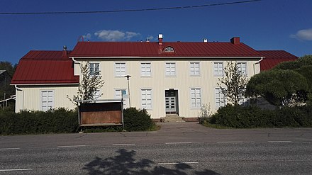 An old primary school in the rural village of Lepsämä, Finland