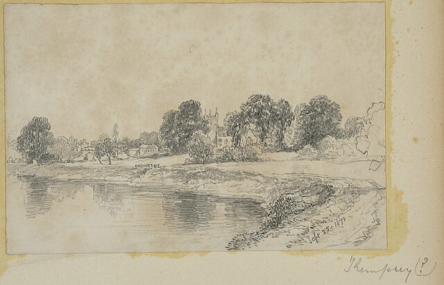 Kempsey in 1871, by Henry Harris Lines