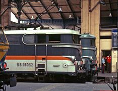 BB 16032 à la gare de Paris-Nord en 1979.