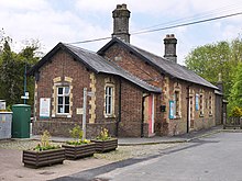 Station building on platform 2 (June 2013) Llanwrtyd Wells station building (geograph 3498158).jpg