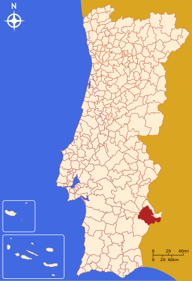 Localização de Moura