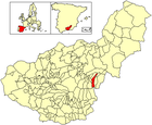 Расположение муниципалитета Феррейра на карте провинции