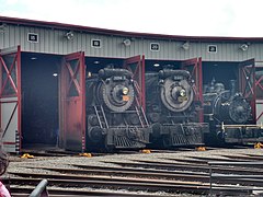Locomotives in the Roundhouse at Steamtown.jpg