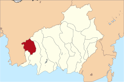 Location within Central Kalimantan