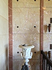 Chaney's unmarked crypt in the Great Mausoleum at Forest Lawn Memorial Park in Glendale, California