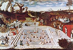 Lucas Cranach Zaharrak-en 1546ko "Betirako gaztetasunaren iturria"ren margoa