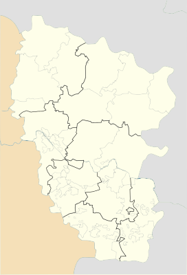 Mapa de localización de Óblast de Lugansk