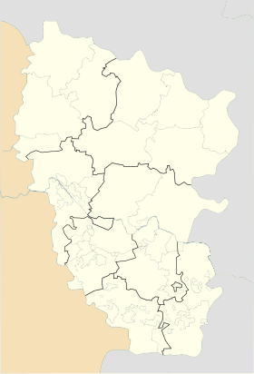 Se på det administrative kort over Luhansk Oblast