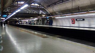 Cerro Blanco metro station Santiago metro station