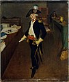 Jean-Marie Hooghstoel, M. Estellé, marchand de galons, rue Saint-Honoré, en uniforme de capitaine des chasseurs de la garde nationale, 1790 (musée Carnavalet)