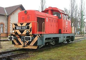 MÁV M43 in the previous MÁV color scheme