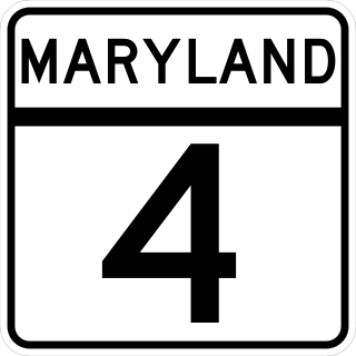 <span class="mw-page-title-main">Maryland Route 4</span> State highway in Maryland, US