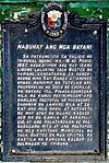 Mabuhay et le marqueur historique de Bayani.jpg