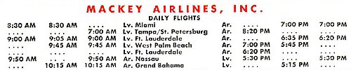 Mackey Airlines time table from December 1962 Mackey Airlines 1962 timetable.jpg