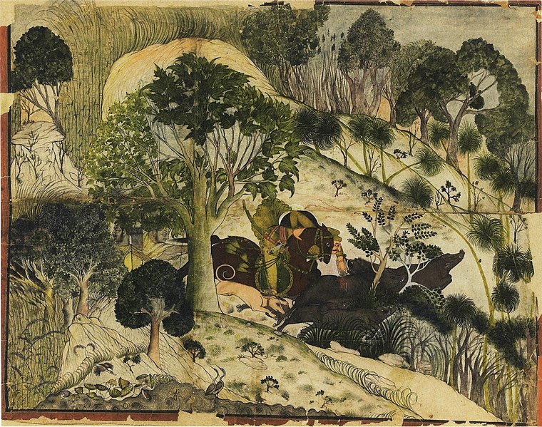 File:Maharao Madho Singh hunting wild boar.jpg