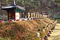 Manbulsa (Ten Thousand Buddhas Temple), in the Manbul Mountains, is a Buddhist Temple that has considerably more than Ten Thousand Buddhas represented throughout this new sprawling temple complex.