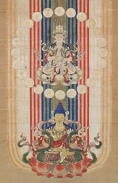 Japanese Mandala of the Mantra of Light, an important mantra of the Shingon and Kegon sects