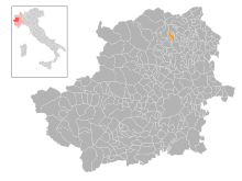 Localisation de Colleretto Castelnuovo