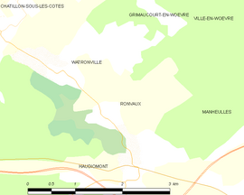 Mapa obce Ronvaux
