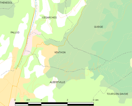 Venthon – Mappa