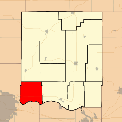 Map highlighting Kaw Township, Jefferson County, Kansas.svg